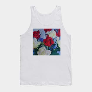 red and white roses Tank Top